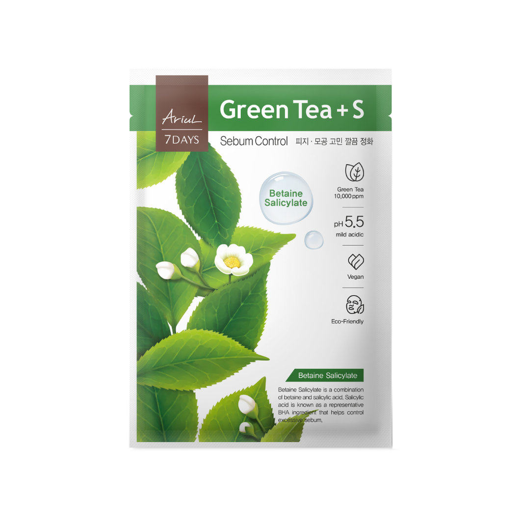 PRE-ORDER: Ariul 7DAYS Mask Green Tea+B 5pcs