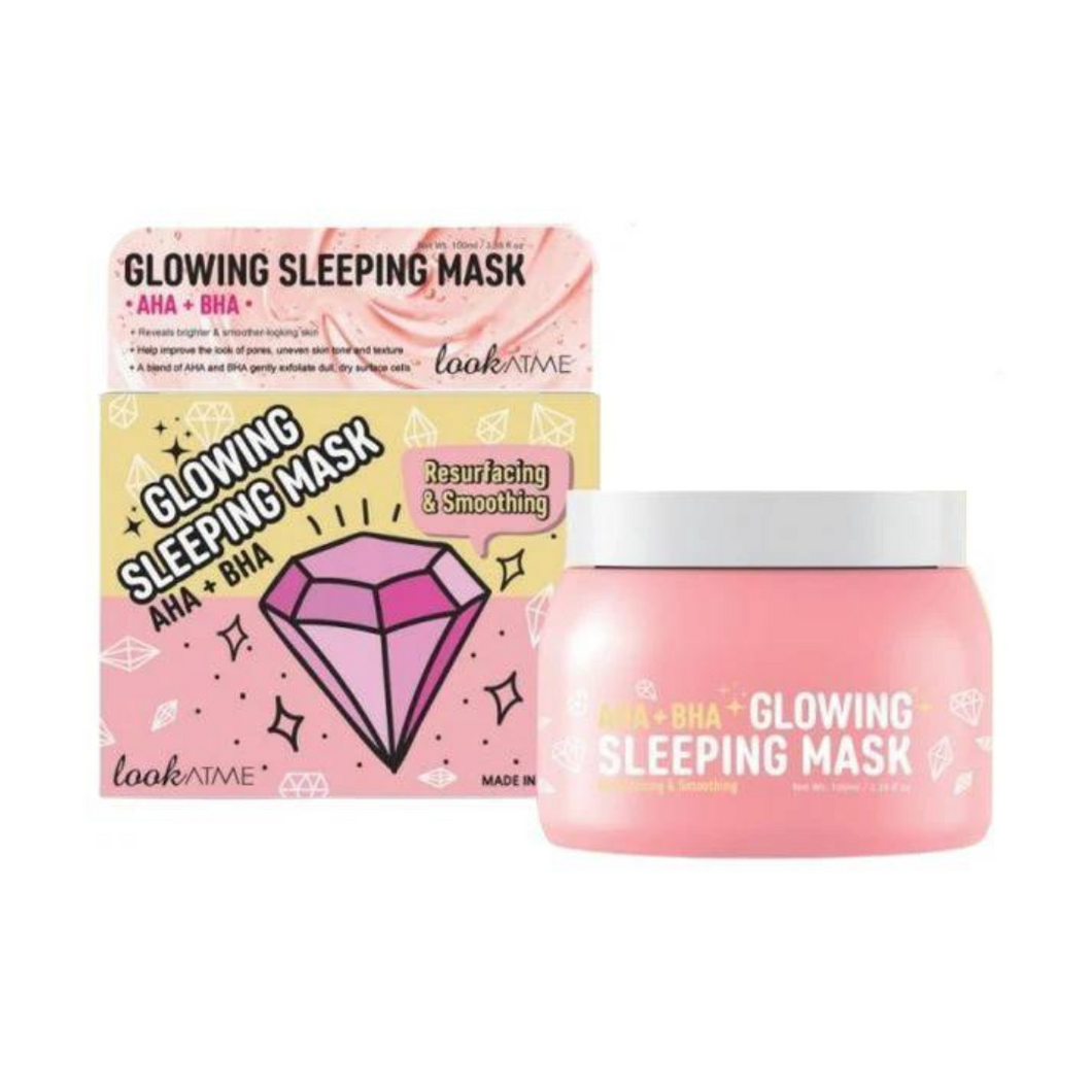 Look At Me Glowing Sleeping Mask with AHA and BHA 100ml