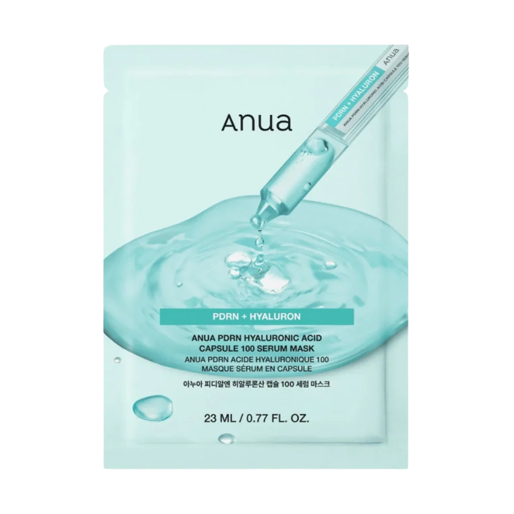 Anua PDRN Hyaluronic Acid Capsule 100 Serum Mask Sheet 23ml
