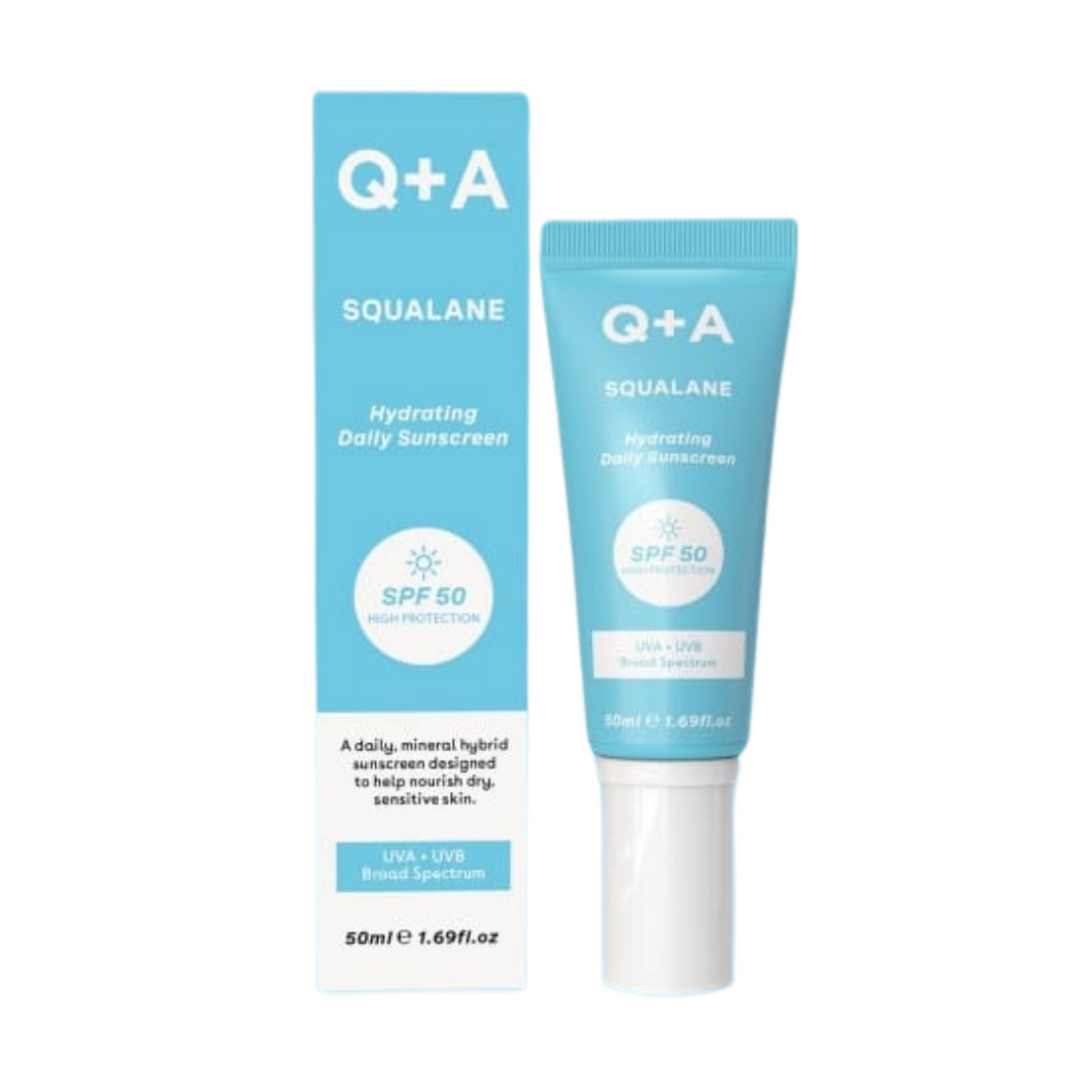 Q+A Squalane Hydrating Daily Sunscreen SPF50 50ml