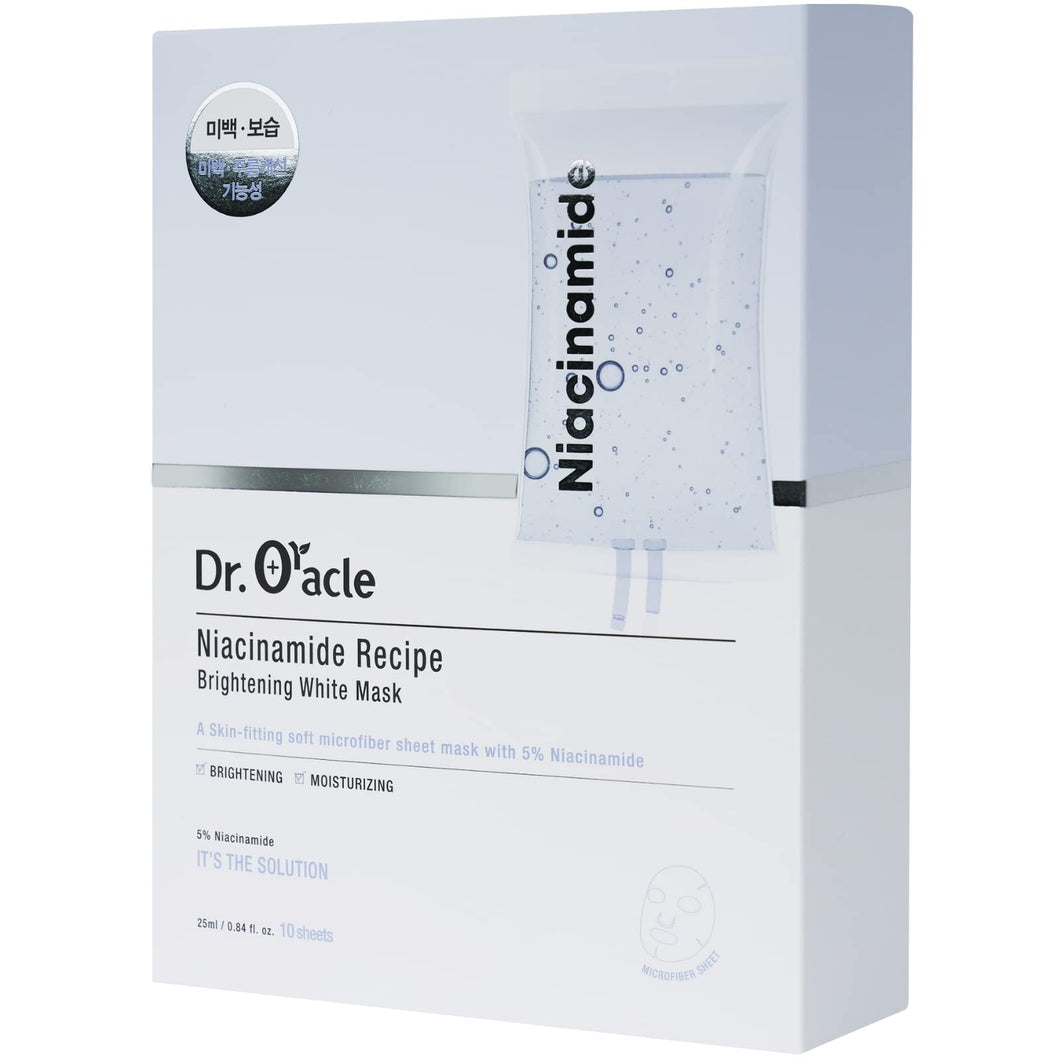 Dr.Oracle Niacinamide Recipe Brightening White Mask 10pcs