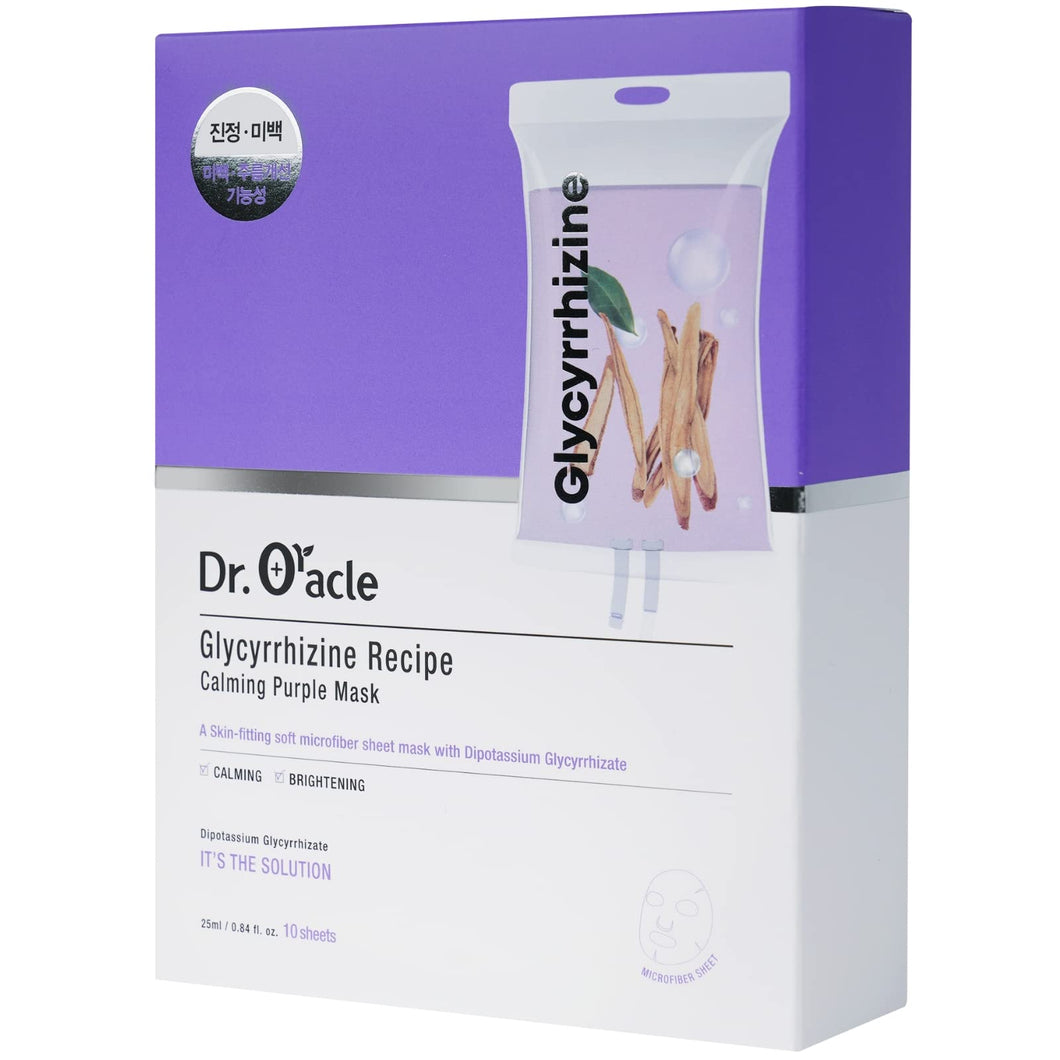 Dr.Oracle Glycyrrhizine Recipe Calming Purple Mask 10pcs