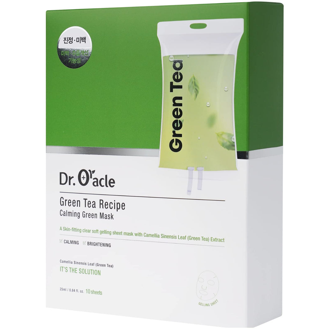 Dr.Oracle Green Tea Recipe Calming Green Mask 10pcs
