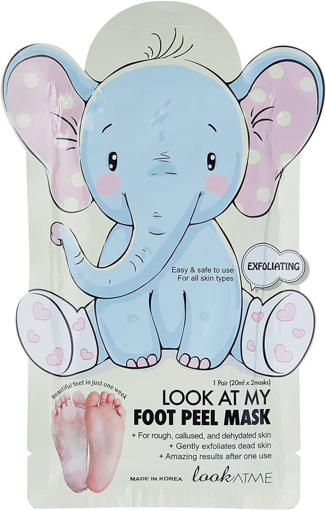 Look At Me Look At My Foot Peel Mask Elephant 1pair