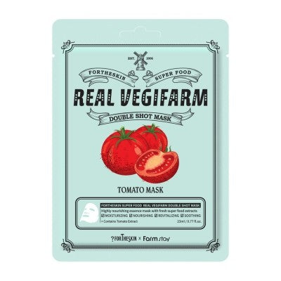 Fortheskin Super Food Real Vegifarm Double Shot Mask Tomato 10pcs