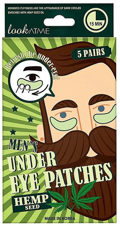 Look At Me Men's Under Eye Patches Hemp Seed - 5 pairs